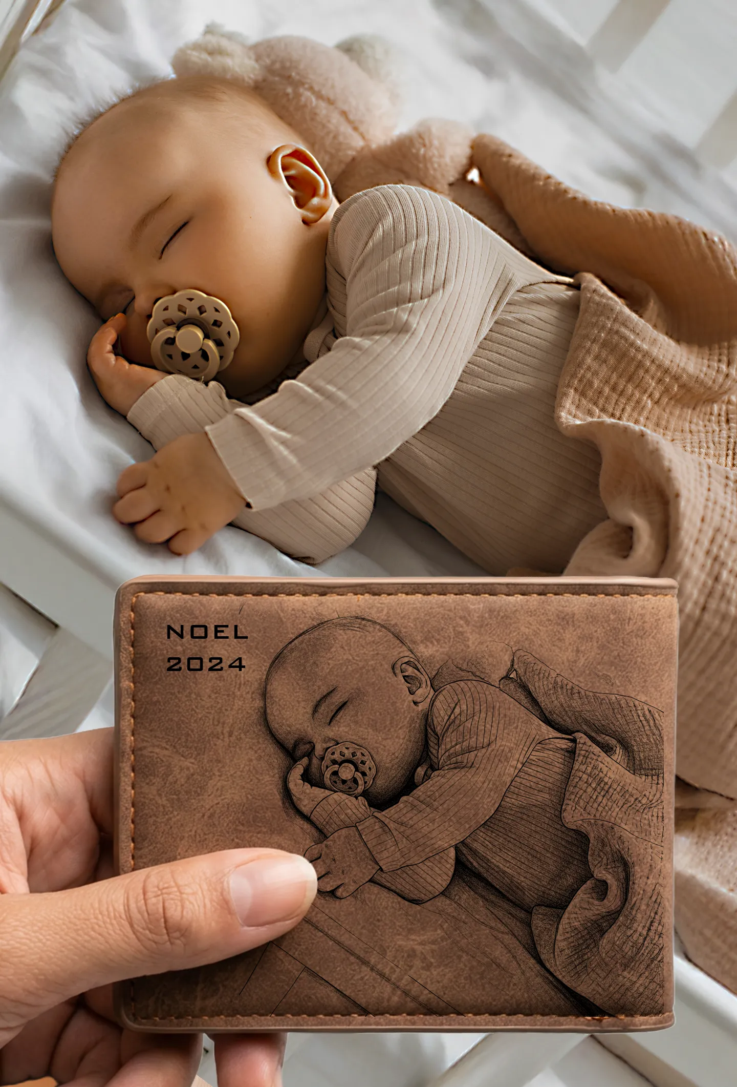 Gravírozott pénztárca referencia kép