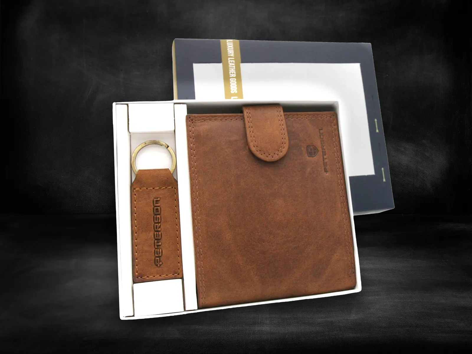 Peterson Nagy Csatos Gravírozott Pénztárca