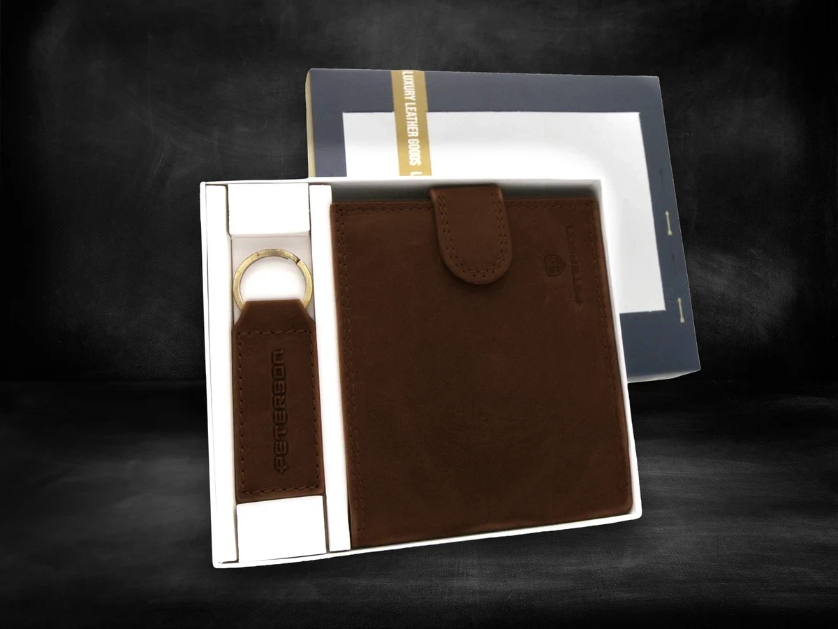 Peterson Nagy Csatos Gravírozott Pénztárca Szett