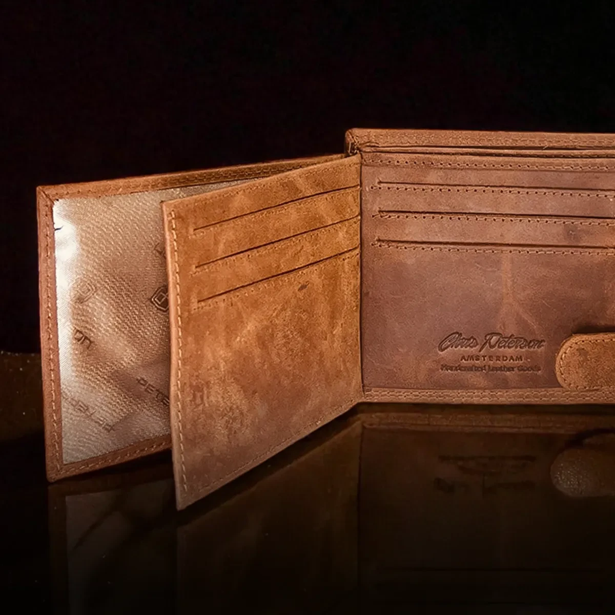 Peterson Nagy Csatos Gravírozott Pénztárca